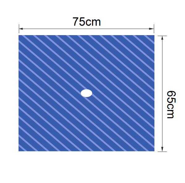 Eye & Ear Drape 65x75cm with oval fen 6x7.5cm; Sterile, 50 x 5.00/pack