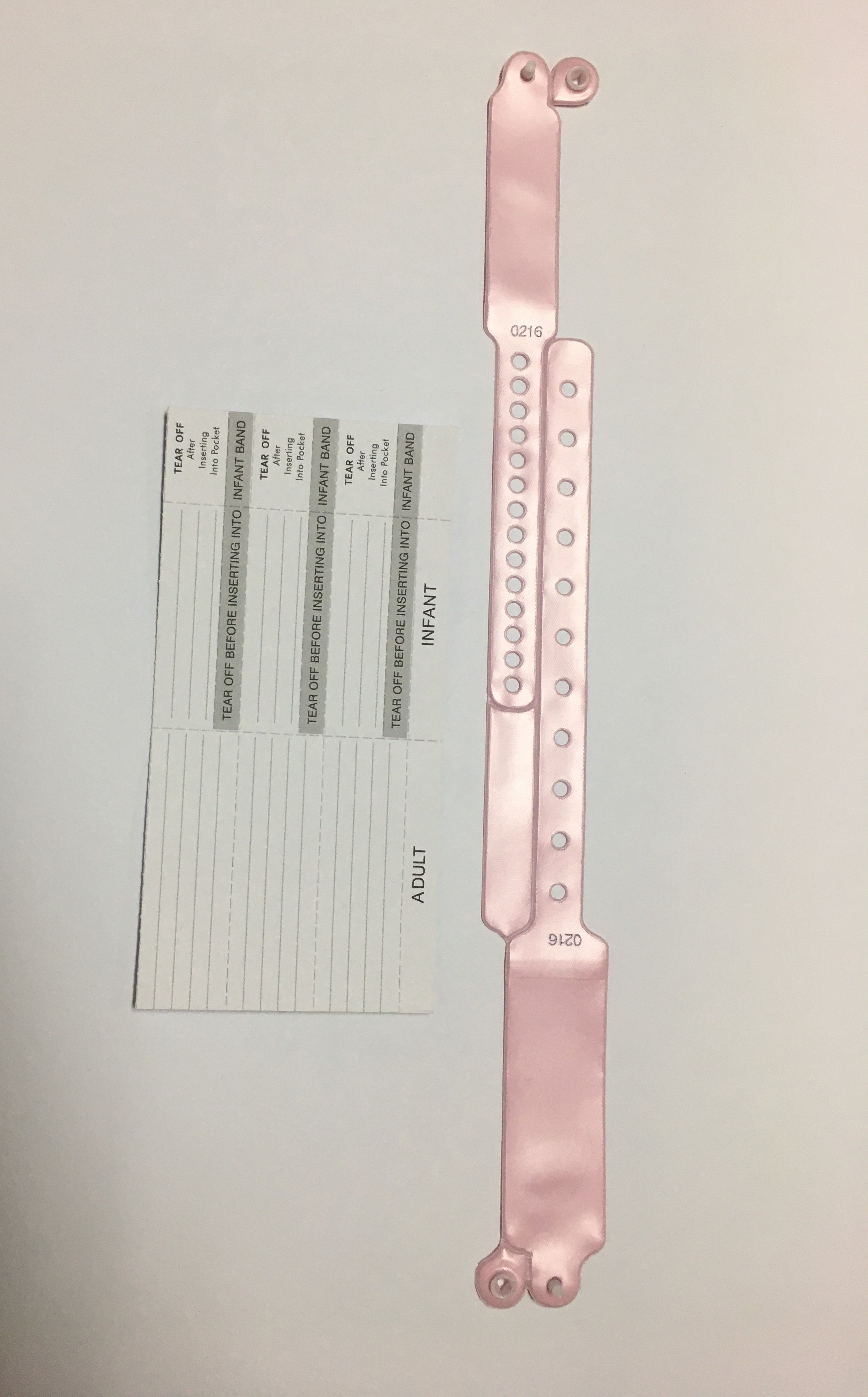 SECUREPLUS® WRIST BAND, INSERT CARD, MOTHER & BABY