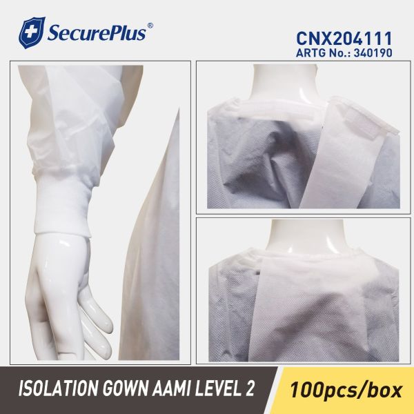 SECUREPLUS® ISOLATION GOWN, AUD:1.70 AAMI LEVEL 2 - promotion without free delivery