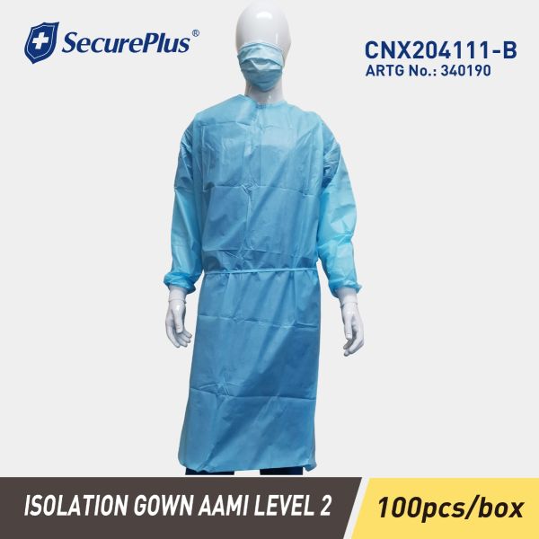 SECUREPLUS® ISOLATION GOWN 100pcs/carton, AAMI LEVEL 2