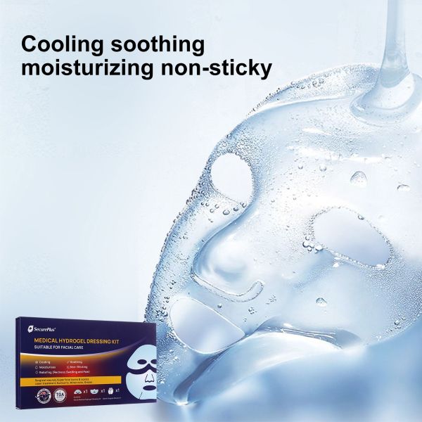 Secure Plus Medical hydrogel dressing kit for facial care, TGA APPROVED CLASS lla