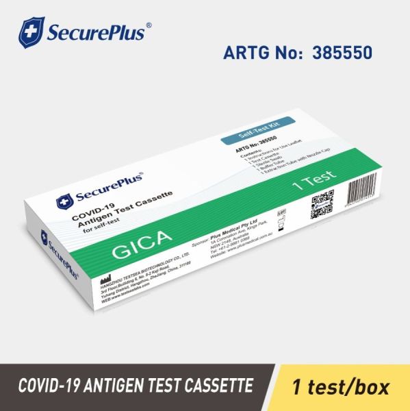COVID-19 Antigen Test Kit ARTG: 385550 - 1.60 / Test, 20 boxes X Single Test  (Expiry Nov 2026)